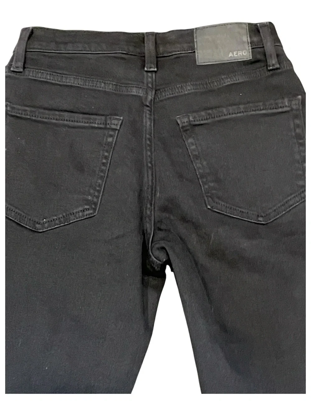 Aeropostale Mom Jeans Black Distressed Sz 000R
